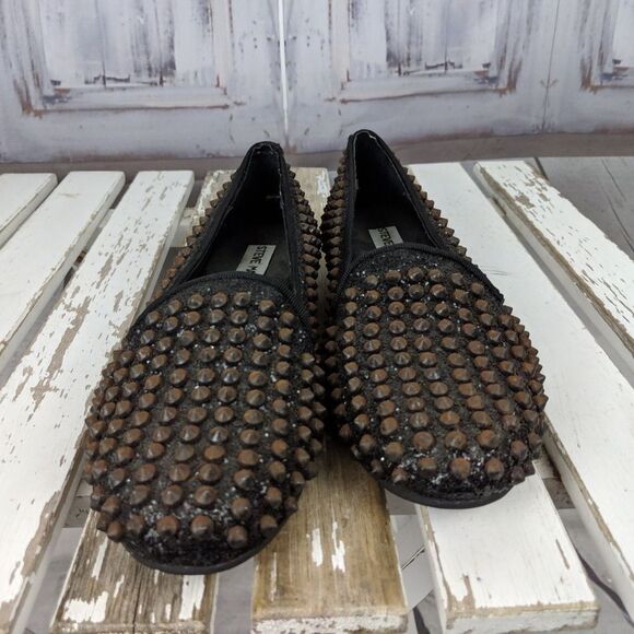 Steve Madden studlyy studded 7 7m women flats flat - Picture 5 of 8